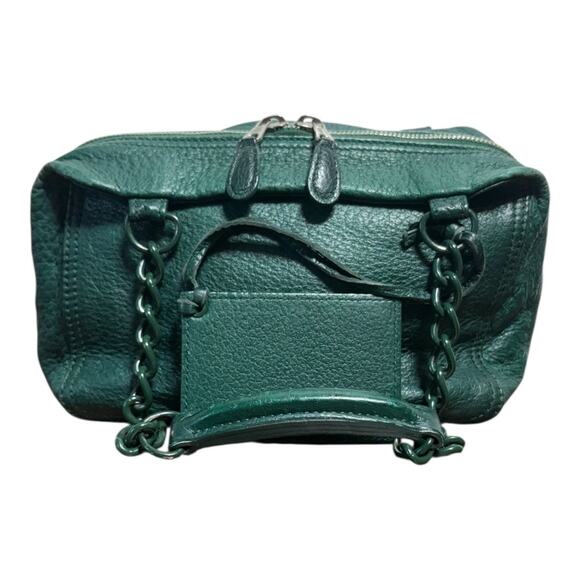 Balenciaga Vintage Green Leather Chain Strap Shoulder Bag - Picture 2 of 12